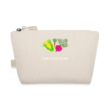 Time to go Vegan Veggie Vegan Vegan Vegan - Organic Pouch - nature - Front