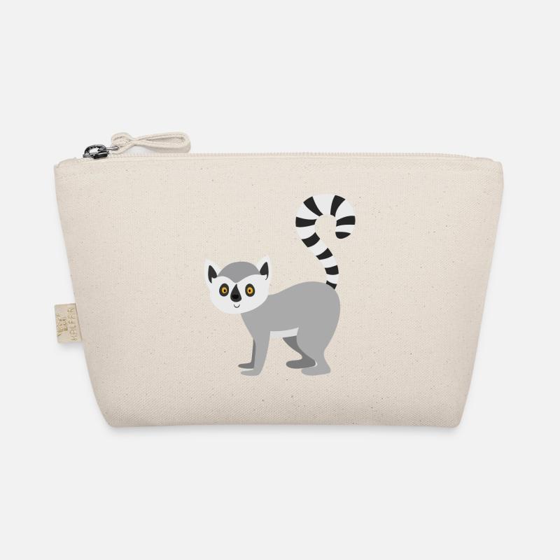 lemur - Bio-Täschchen - Natur