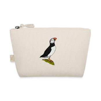 cute puffin gift for puffin friends - Organic Pouch - nature - Front