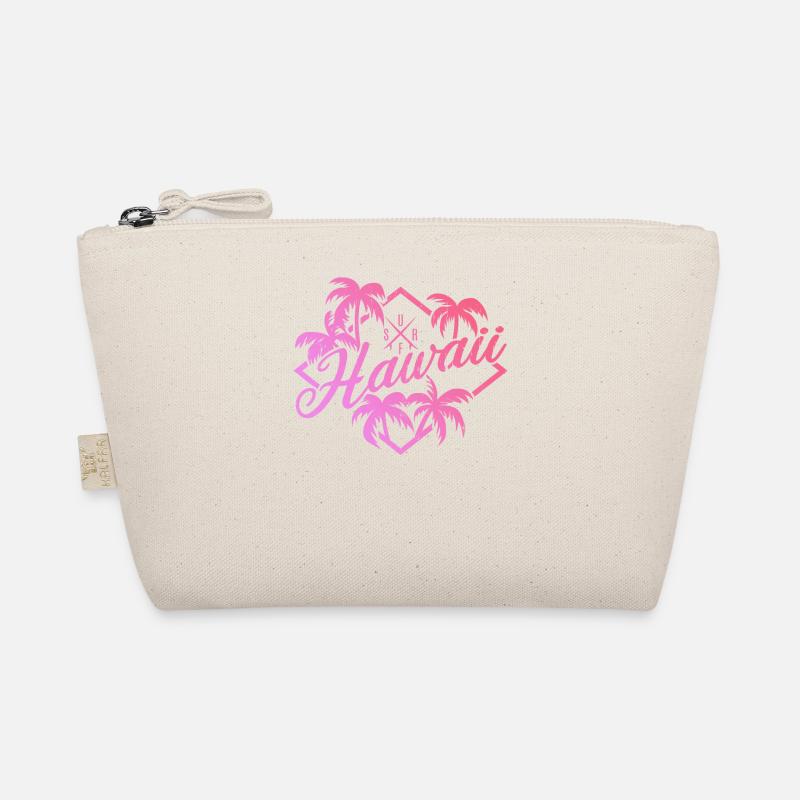Hawaii Surf Pink - Bio-Täschchen - Natur