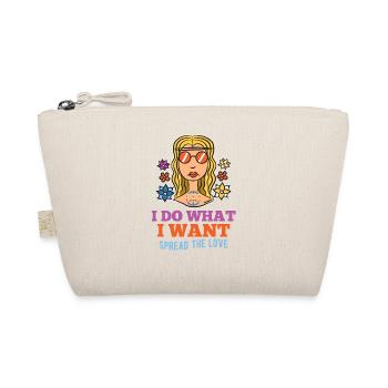 Je fais ce que je veux Femme Fille Hippie - Trousse biologique - nature - Devant