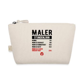 Malermeister Lackierer Stundenlohn Malerbetrieb - Bio-Täschchen - Natur - Vorne