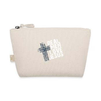 Echte Männer lieben Jesus - Bio-Täschchen - Natur - Vorne