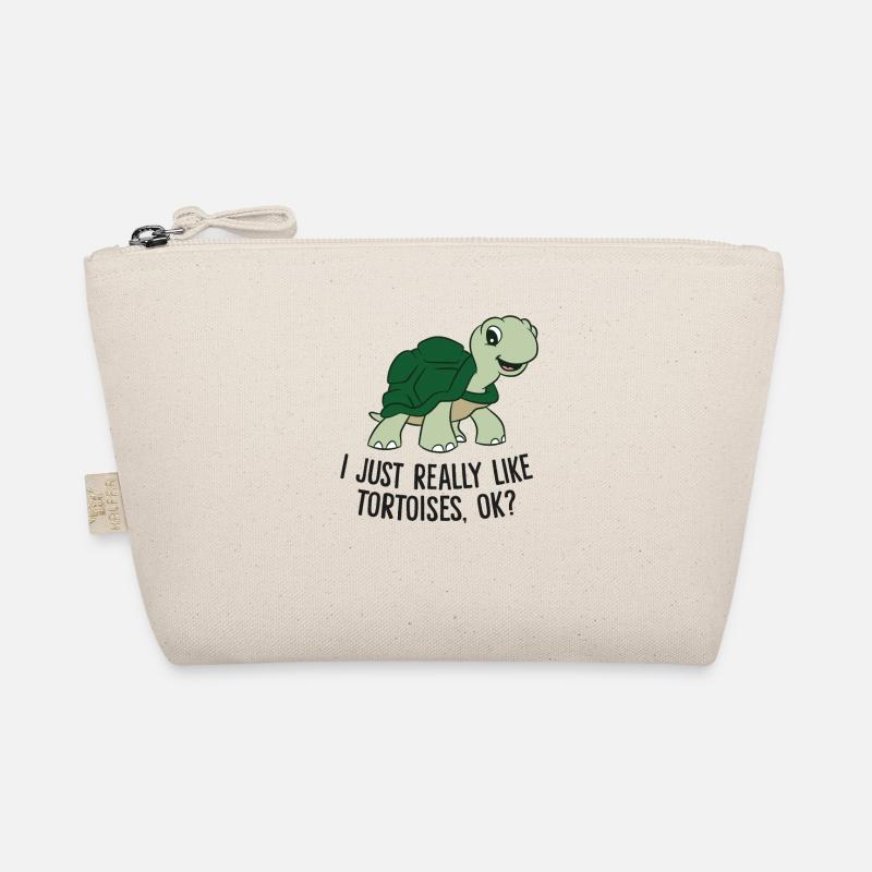 I Just Really Like Tortoises Ok Cute Tortoise Organic Pouch