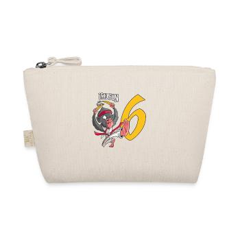 Ich bin 6. Geburtstag für Jungs Karate Judo Affe - Bio-Täschchen - Natur - Vorne