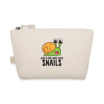 Escargots drôles juste une fille qui escargot - Trousse biologique - nature - Devant