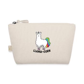 Funny Llama Unicorn Llamacorn - Organic Pouch - nature - Front