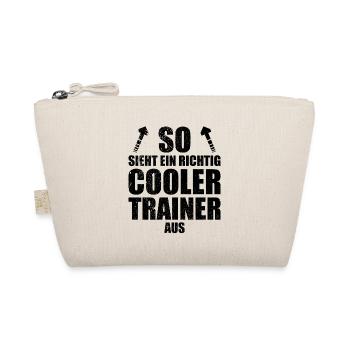 lustiger Trainer Spruch cooler Trainer Mannschaft - Bio-Täschchen - Natur - Vorne