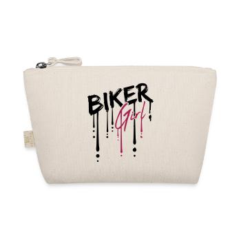 Tropfen Biker Girl - Bio-Täschchen - Natur - Vorne