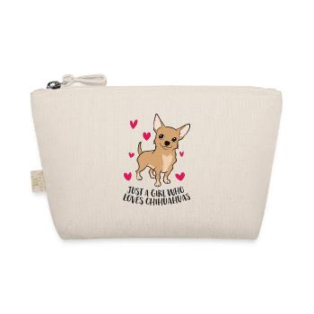 Just a Girl Who Loves Chihuahuas Cute Chihuahua - Organic Pouch - nature - Front