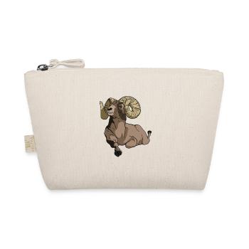 lustig guckendes Mufflon Geschenk für Mufflons Fan - Bio-Täschchen - Natur - Vorne