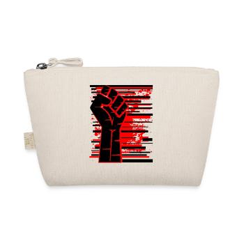 Fist red black - Organic Pouch - nature - Front