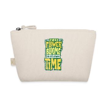 Flowers saying - Organic Pouch - nature - Front