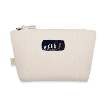 Hockey Evolution Retro Field Hockey Woman Vintage - Organic Pouch - nature - Front