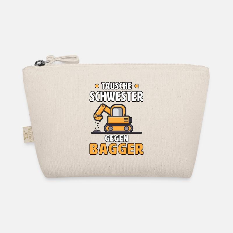 Tausche Schwester Gegen Bagger Kinder Mit Bagger Bio-Täschchen