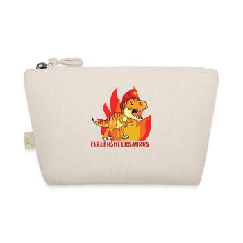 Firefightersaurus Dino Firefighter Fire Department - Organic Pouch - nature - Front