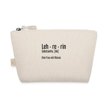 Lehrerin Lehrerinnen Schule Pädagogin Unterricht - Bio-Täschchen - Natur - Vorne