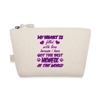 Neufi heart filled with love - Organic Pouch - nature - Front