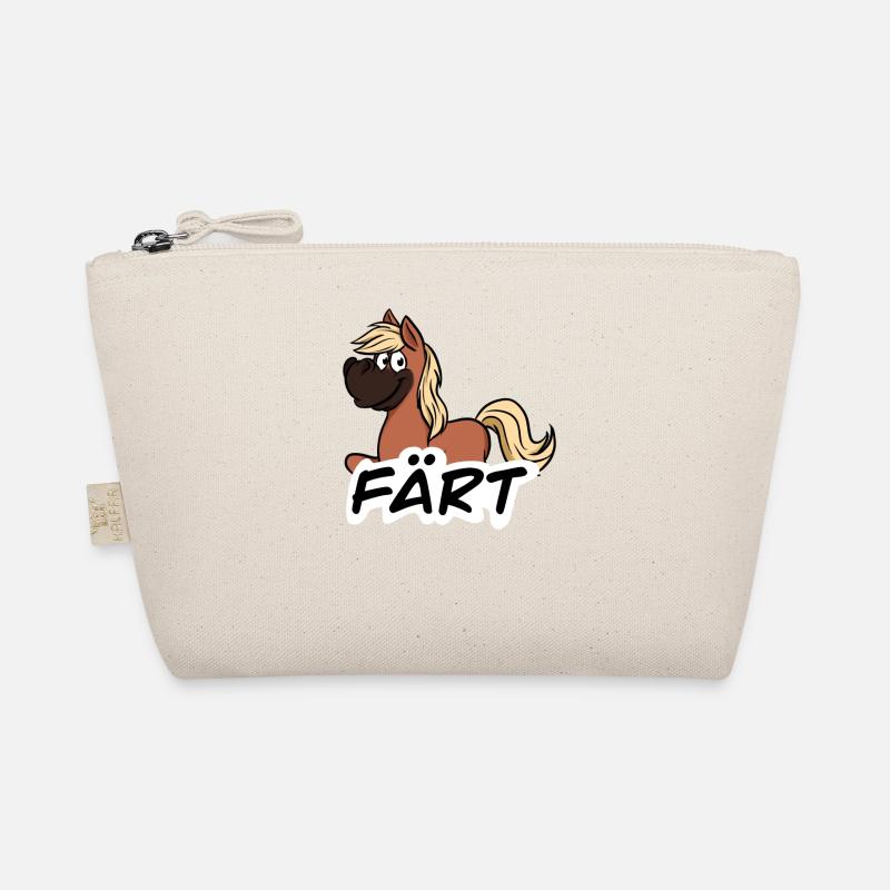 Pferd Färt Spruch lustig Witz Comic Tier Bio-Täschchen