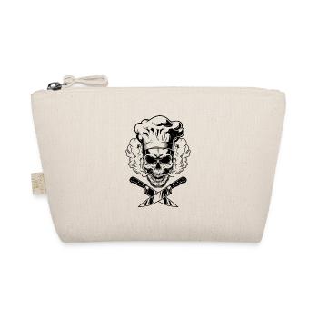 Chef Skull Koch Totenkopf - Bio-Täschchen - Natur - Vorne