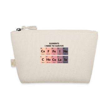 Chocolate Caffeine Coffee Lovers Periodic Table - Organic Pouch - nature - Front
