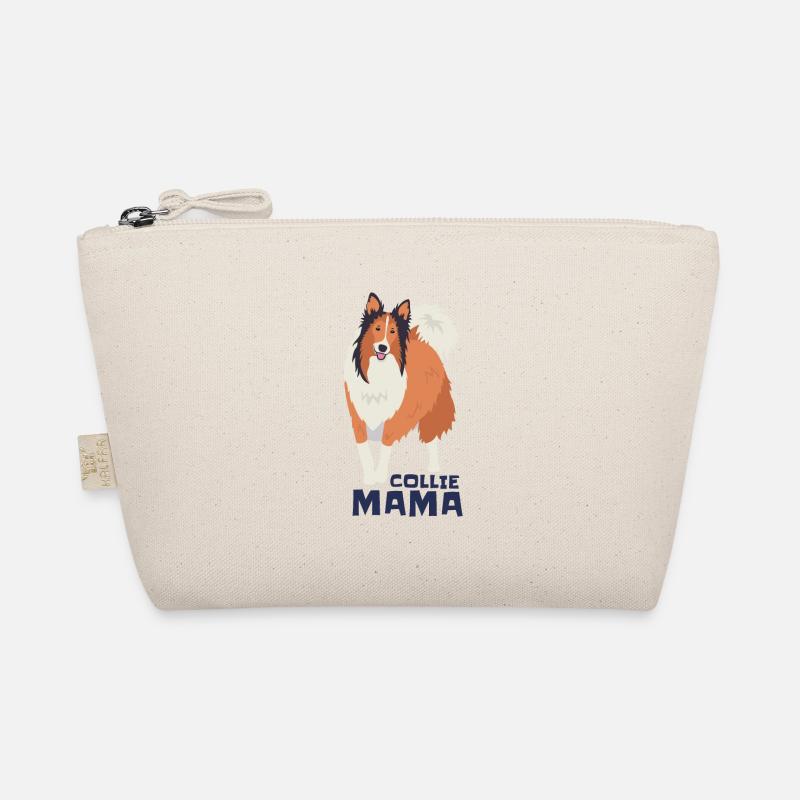 Langhaar Collie Mama | Collie Rough Collies - Bio-Täschchen - Natur