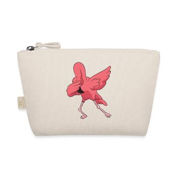 Dabbing Flamingo Liebe Flamingos - Bio-Täschchen - Natur - Vorne