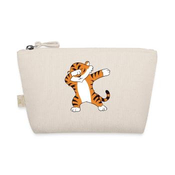 Dabbender Tiger Lustiges Dabbing Tiger - Bio-Täschchen - Natur - Vorne