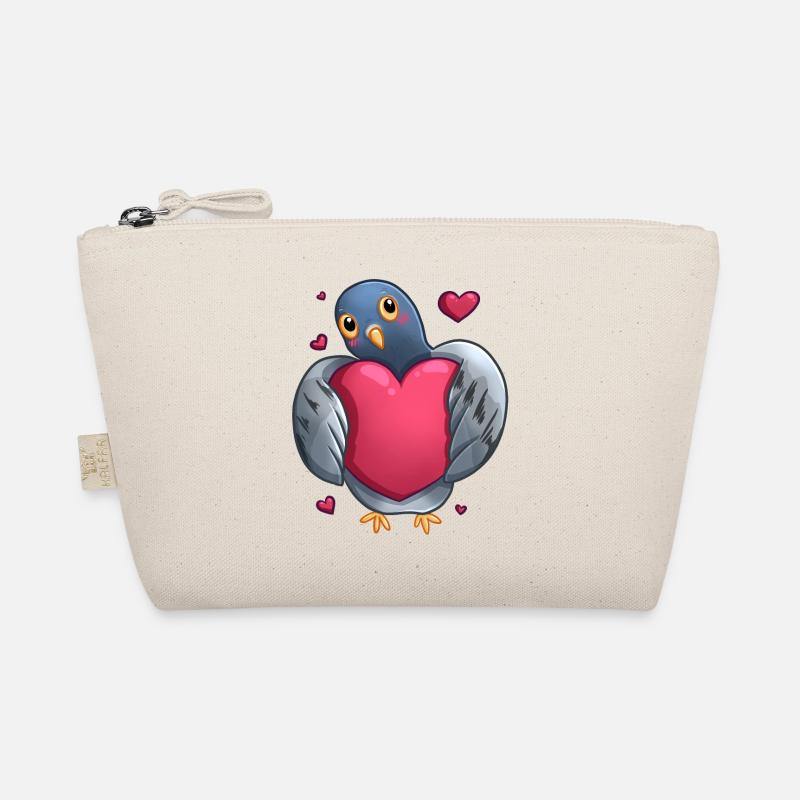 Pigeon with Heart - Gift Idea Organic Pouch