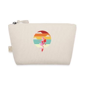 Mermaid Beauty Retro Fin Sparkle Sea Elegant - Organic Pouch - nature - Front