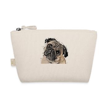 cute pug pug puppy gift idea tshirt - Organic Pouch - nature - Front