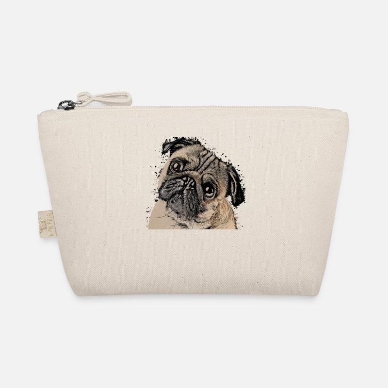 tshirt idée cadeau mignon chiot carlin carlin Trousse biologique