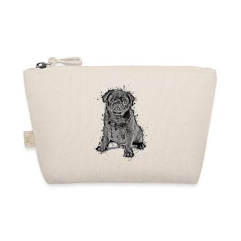 cute pug puppy gift idea pugs pug shirt - Organic Pouch - nature - Front