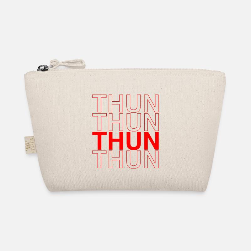 THUN Design - Rote Schriftkunst Bio-Täschchen