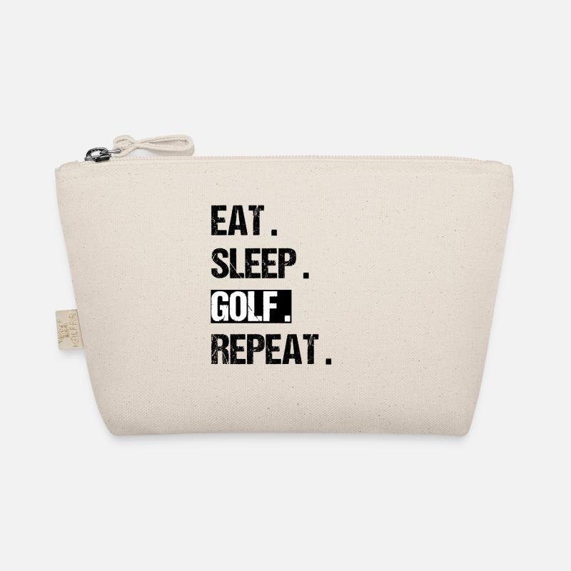 Eat Sleep Golf Repeat Golfer Golfplatz Bio-Täschchen
