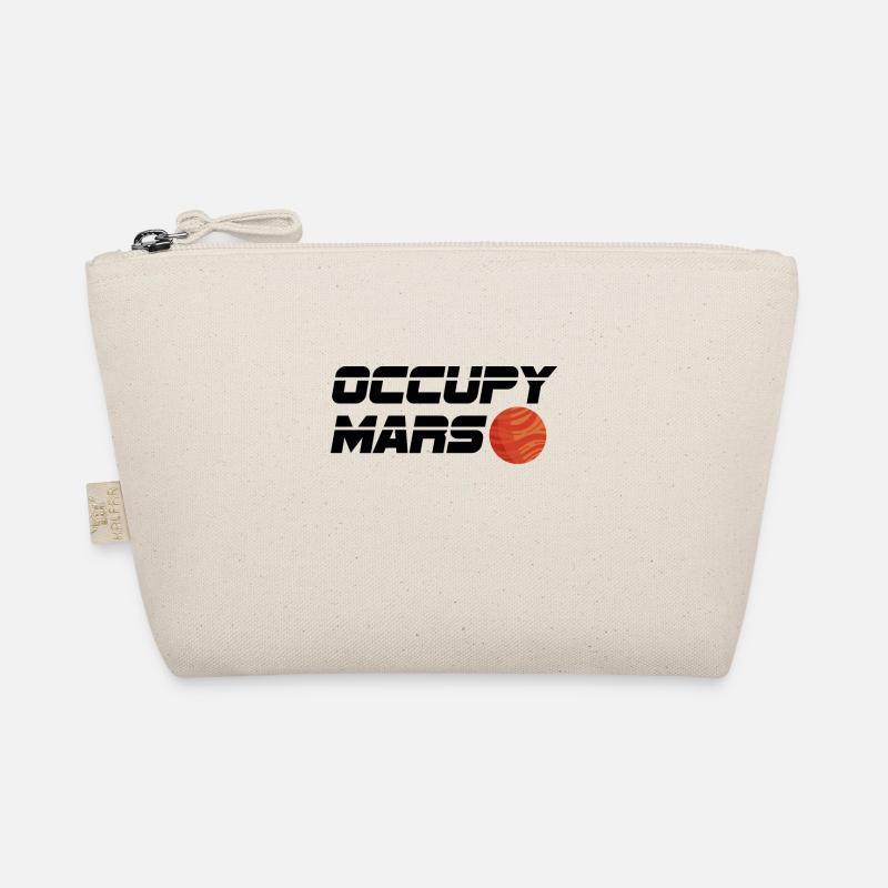 Besetzen Sie Mars Raumfahrt Astronomie Geschenk - Bio-Täschchen - Natur