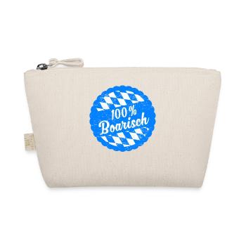 Bayern Bayerisch 100% Boarisch Geschenk - Bio-Täschchen - Natur - Vorne