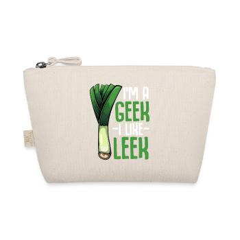 LauchGeek: Ich mag Lauch - Bio-Täschchen - Natur - Vorne