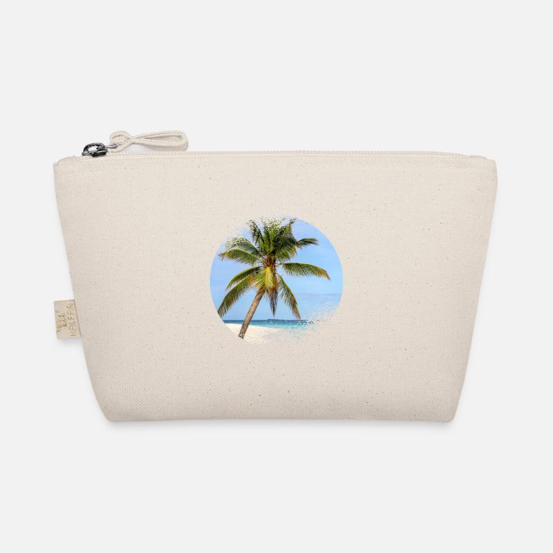Maldives palm tree Organic Pouch