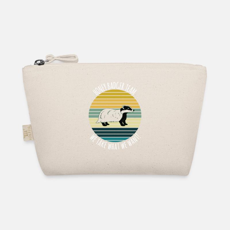 Honey Badger Team We Take What We Want - Bio-Täschchen - Natur