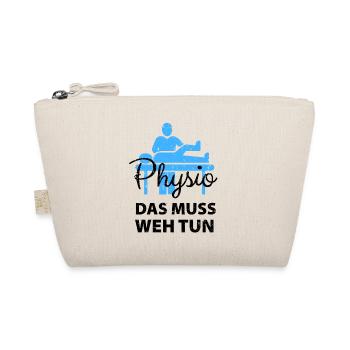 Physiotherapeut Humorvoll Geschenk Spruch Lustig - Bio-Täschchen - Natur - Vorne