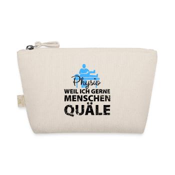 Physiotherapeut Humorvoll Geschenk Spruch Lustig - Bio-Täschchen - Natur - Vorne