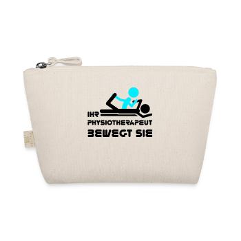 Physiotherapeut Humorvoll Geschenk Spruch Lustig - Bio-Täschchen - Natur - Vorne
