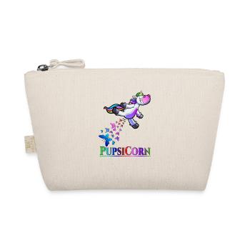 Lustiges Pupsen Einhorn Geschenk Unicorn Pupsicorn - Bio-Täschchen - Natur - Vorne