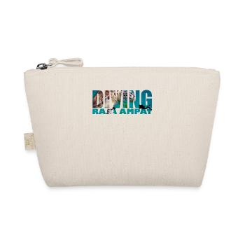 DIVING RAJA AMPAT Diving with Turtles Design - Organic Pouch - nature - Front