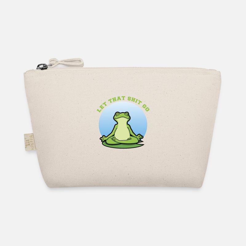 Yoga Frosch - Bio-Täschchen - Natur