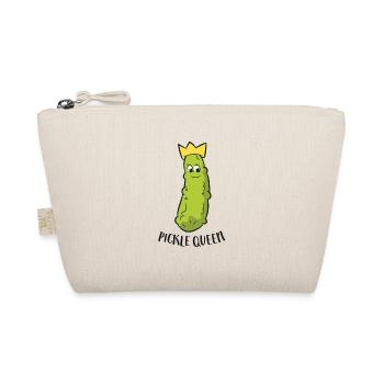 Funny Pickle Queen Funny Cucumber Pickle Girl - Organic Pouch - nature - Front