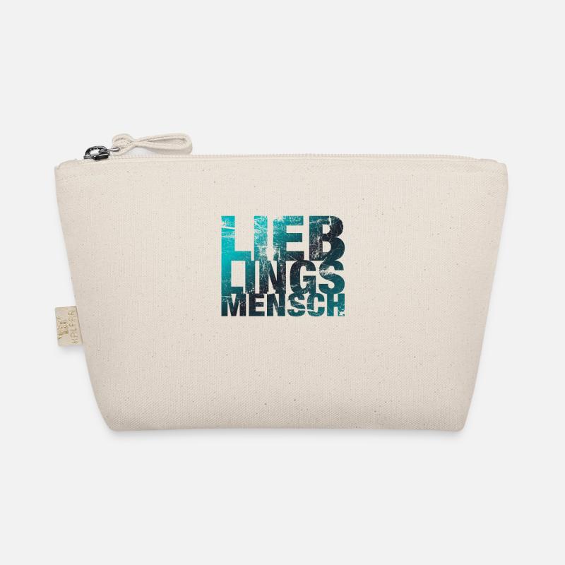 Lieblingsmensch Geschenkidee Geburtstag Geschenk - Bio-Täschchen - Natur