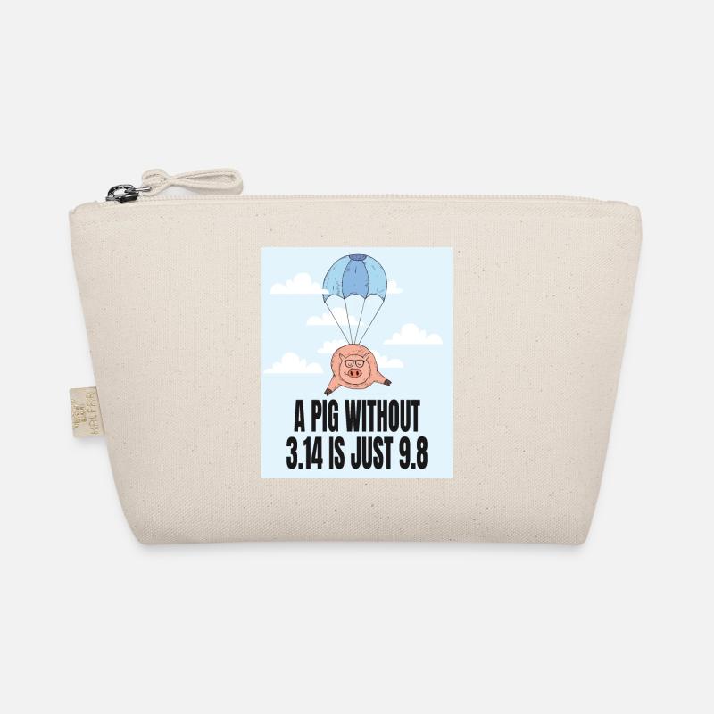 A Pig without 3.14 - Pi Geschenk Idee Bio-Täschchen