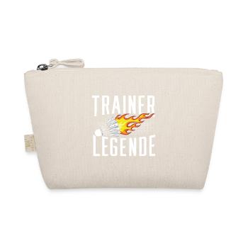 Trainer Legende Badminton Federball - Bio-Täschchen - Natur - Vorne